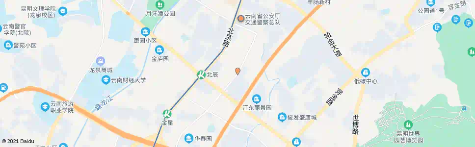 昆明北辰中路_公交站地图_昆明公交_妙搜公交查询2025