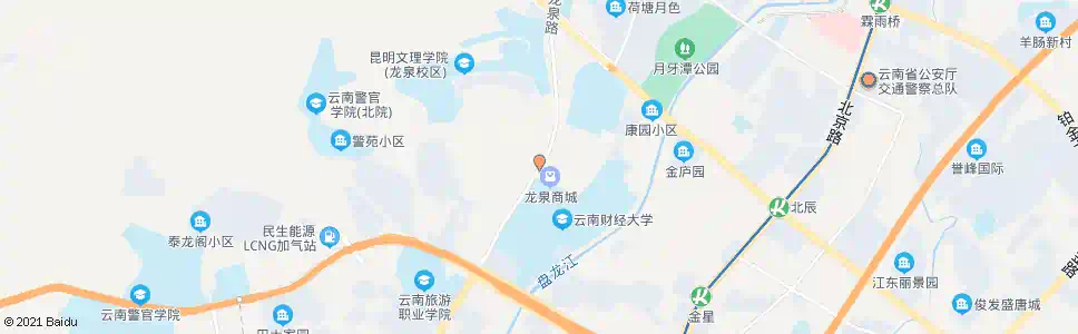 昆明龙泉住宅区_公交站地图_昆明公交_妙搜公交查询2025