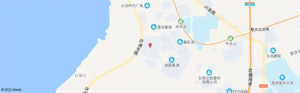 昆明云逸街口海湖路_公交站地图_昆明公交_妙搜公交查询2025