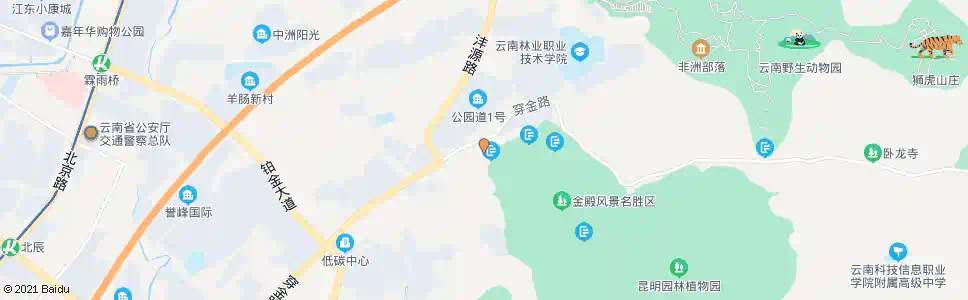 昆明金殿车场_公交站地图_昆明公交_妙搜公交查询2025