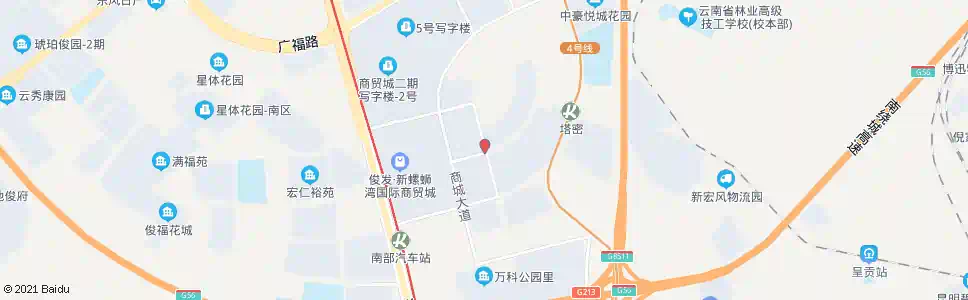 昆明商英街口(商海路)_公交站地图_昆明公交_妙搜公交查询2025