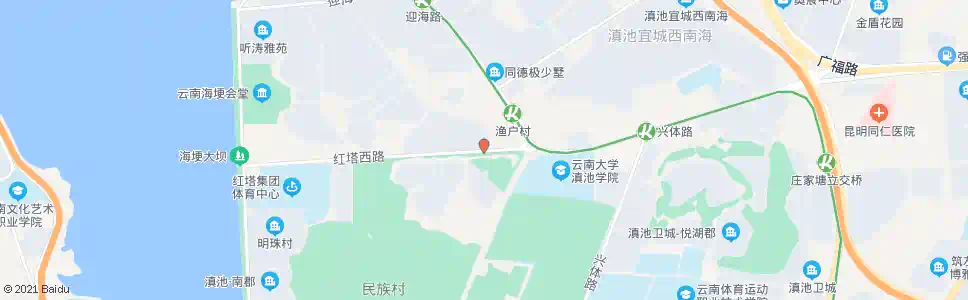 昆明红塔西路_公交站地图_昆明公交_妙搜公交查询2025