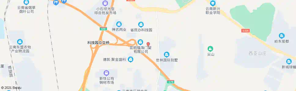 昆明信息产业基地展示厅_公交站地图_昆明公交_妙搜公交查询2025