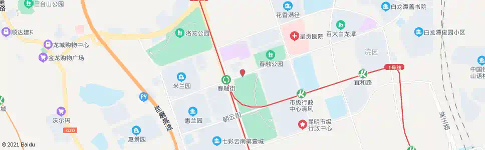 昆明春融街(彩云南路口)_公交站地图_昆明公交_妙搜公交查询2025