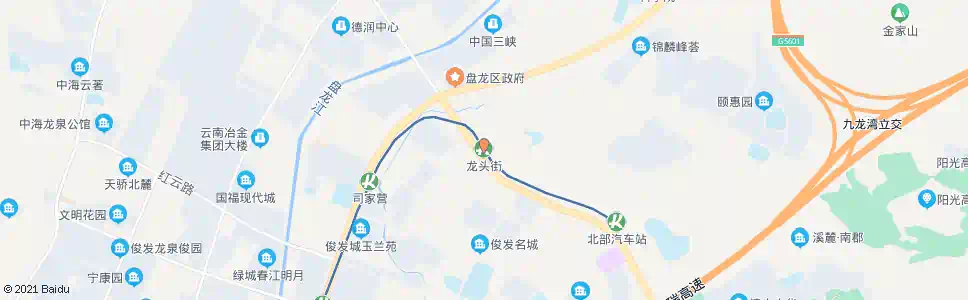 昆明龙头街站_公交站地图_昆明公交_妙搜公交查询2025