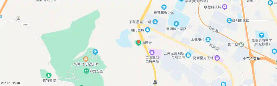 昆明海源寺_公交站地图_昆明公交_妙搜公交查询2025