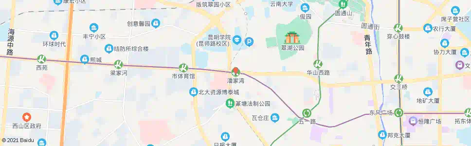 昆明潘家湾_公交站地图_昆明公交_妙搜公交查询2025