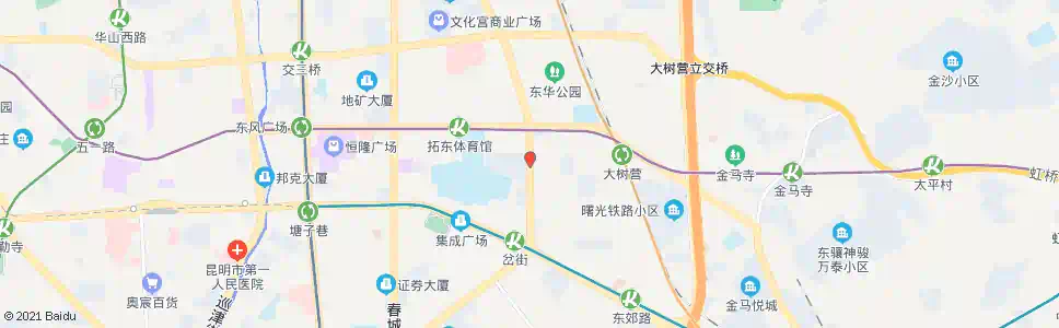 昆明董家湾(环城东路)_公交站地图_昆明公交_妙搜公交查询2025