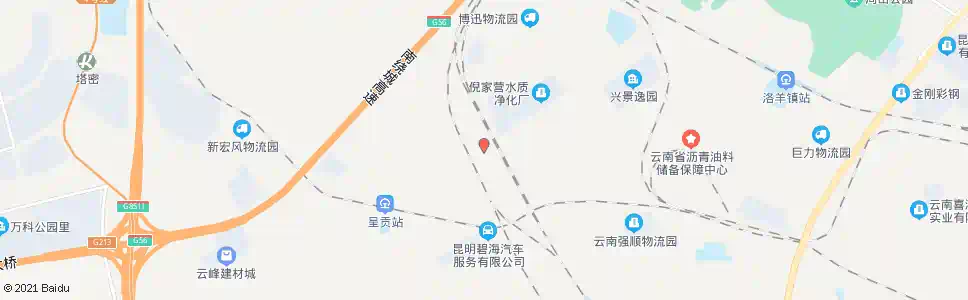 昆明张西营_公交站地图_昆明公交_妙搜公交查询2025