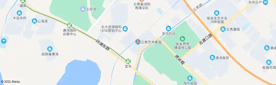 昆明云南艺术家园小区_公交站地图_昆明公交_妙搜公交查询2025
