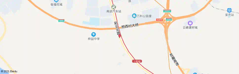 昆明照西村_公交站地图_昆明公交_妙搜公交查询2025