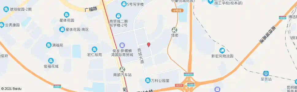 昆明螺蛳湾商贸城东门_公交站地图_昆明公交_妙搜公交查询2025