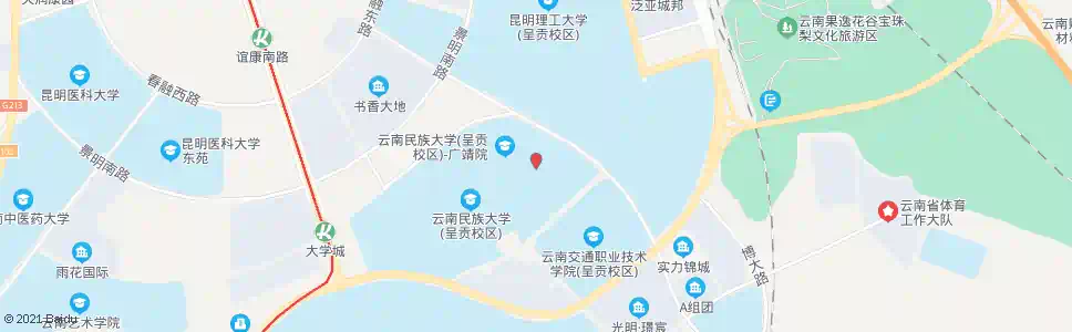 昆明芷苑宿舍_公交站地图_昆明公交_妙搜公交查询2025