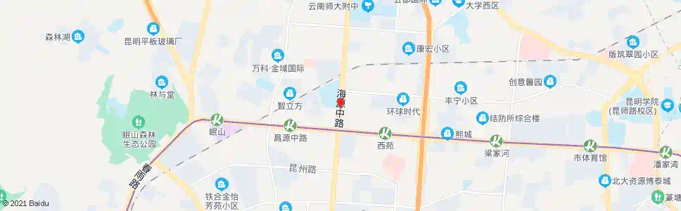 昆明西一中_公交站地图_昆明公交_妙搜公交查询2025