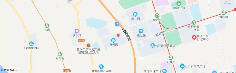 昆明谊康北路(呈贡政务中心)_公交站地图_昆明公交_妙搜公交查询2025