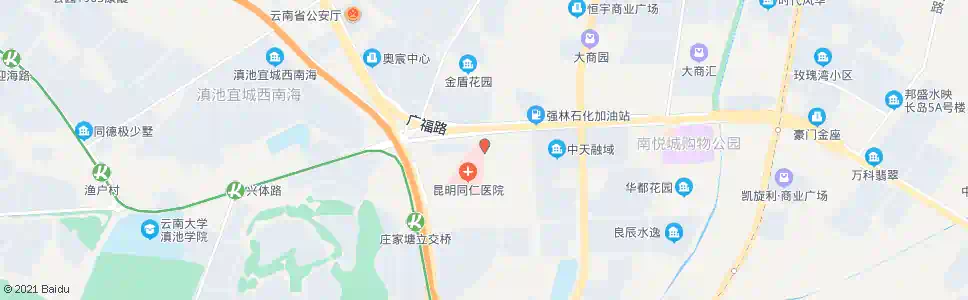 昆明同仁路_公交站地图_昆明公交_妙搜公交查询2025