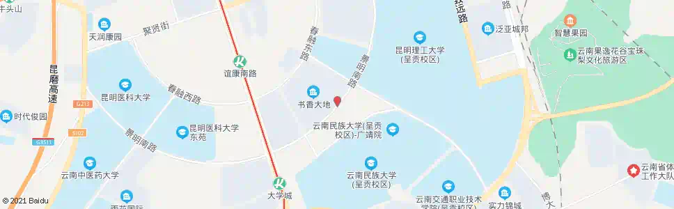 昆明景明南路(万青路口)_公交站地图_昆明公交_妙搜公交查询2025