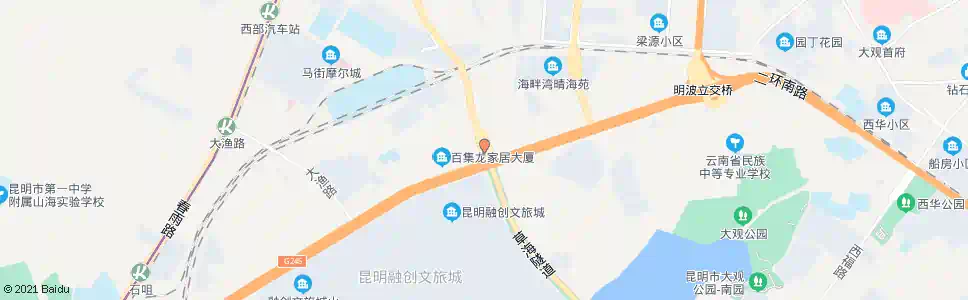 昆明草海隧道西口_公交站地图_昆明公交_妙搜公交查询2025