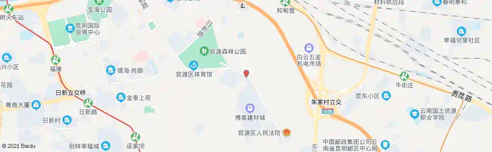 昆明关景路口雨龙路_公交站地图_昆明公交_妙搜公交查询2025