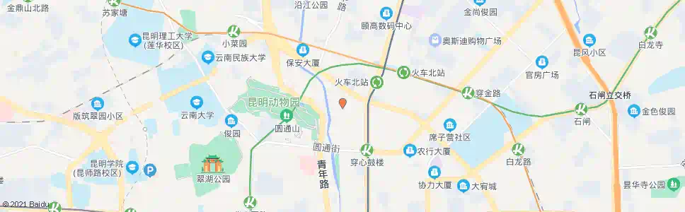 昆明鼓楼路_公交站地图_昆明公交_妙搜公交查询2025