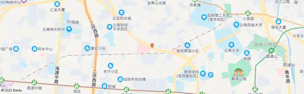 昆明虹山南路口(滇缅大道)_公交站地图_昆明公交_妙搜公交查询2025
