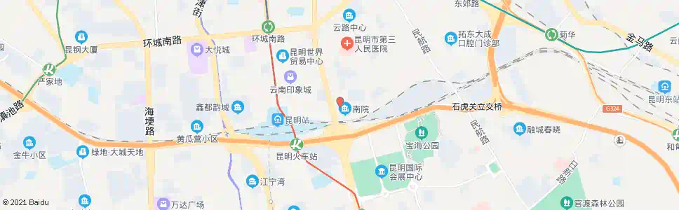 昆明春城路口长润街_公交站地图_昆明公交_妙搜公交查询2025