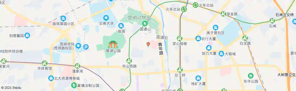 昆明华山东路口平政街_公交站地图_昆明公交_妙搜公交查询2025