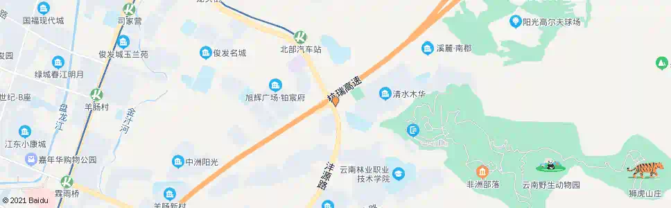 昆明清水河村北口_公交站地图_昆明公交_妙搜公交查询2025