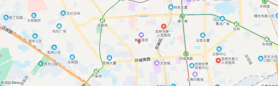 昆明东寺街南口(典雅阁美容中心)_公交站地图_昆明公交_妙搜公交查询2025