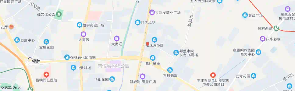 昆明陈家庄_公交站地图_昆明公交_妙搜公交查询2025