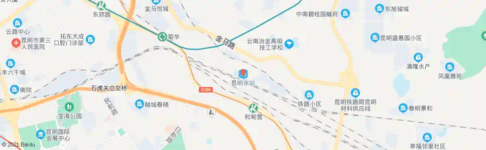 昆明双村东_公交站地图_昆明公交_妙搜公交查询2025