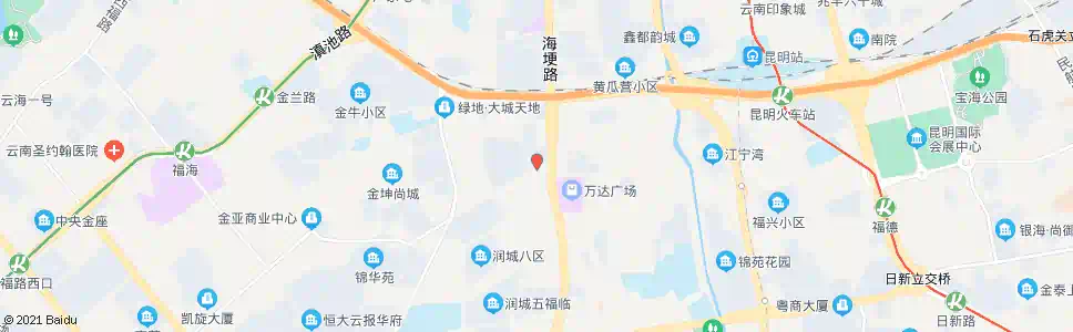 昆明海埂路口(前卫西路)_公交站地图_昆明公交_妙搜公交查询2025