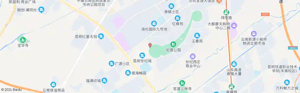 昆明华春苑_公交站地图_昆明公交_妙搜公交查询2025