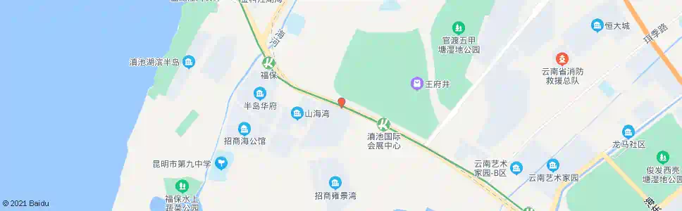 昆明滇池国际会展中心(环湖东路)_公交站地图_昆明公交_妙搜公交查询2025