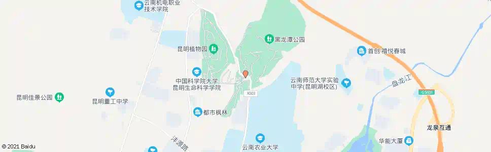 昆明黑龙潭_公交站地图_昆明公交_妙搜公交查询2025