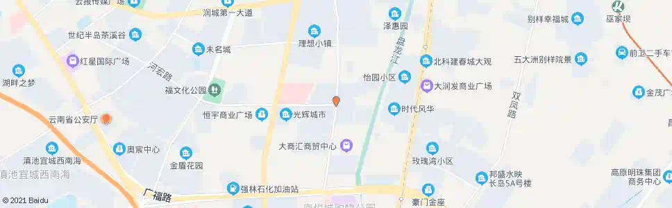 昆明前程路口希望路_公交站地图_昆明公交_妙搜公交查询2025