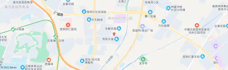 昆明逸华路口华晨路_公交站地图_昆明公交_妙搜公交查询2025