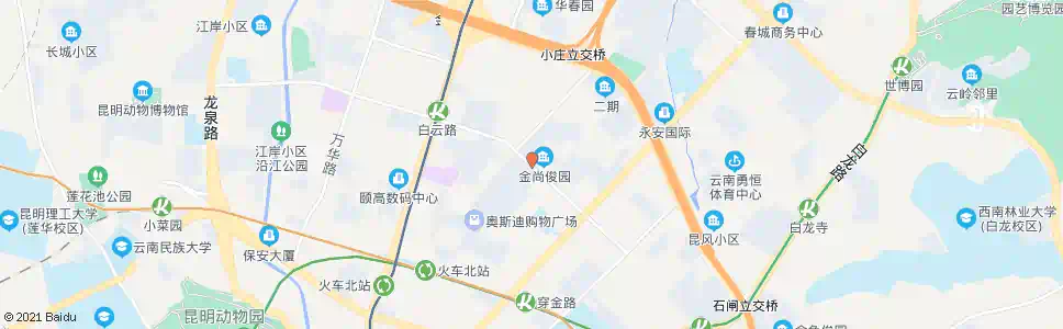 昆明王旗营_公交站地图_昆明公交_妙搜公交查询2025