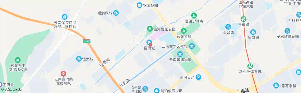 昆明秀河路_公交站地图_昆明公交_妙搜公交查询2025