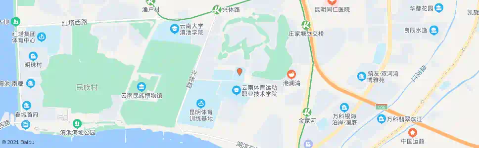 昆明滇池度假区实验学校_公交站地图_昆明公交_妙搜公交查询2025