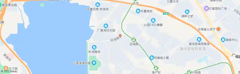 昆明西贡码头(迎海路)_公交站地图_昆明公交_妙搜公交查询2025