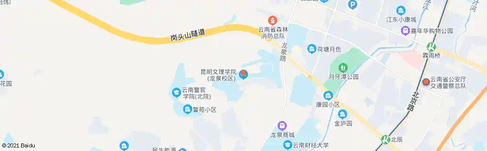 昆明云师大龙泉路校区_公交站地图_昆明公交_妙搜公交查询2025
