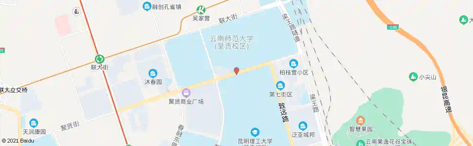 昆明聚贤街(理工大学)_公交站地图_昆明公交_妙搜公交查询2025