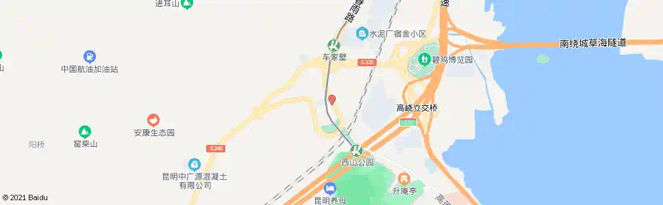 昆明碧鸡关_公交站地图_昆明公交_妙搜公交查询2025