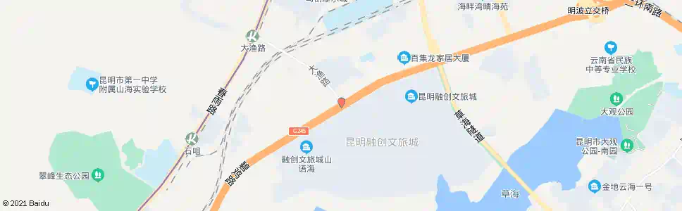 昆明大渔路口碧鸡路_公交站地图_昆明公交_妙搜公交查询2025