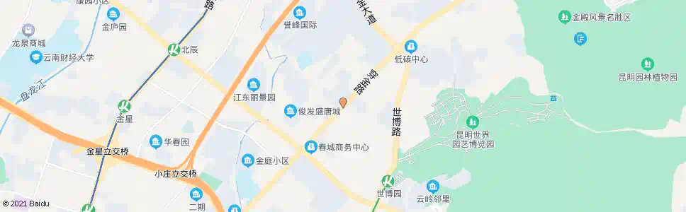 昆明省精神病院_公交站地图_昆明公交_妙搜公交查询2025