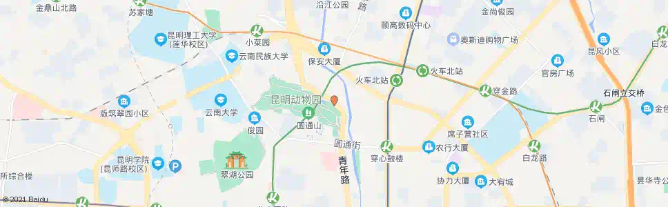 昆明圆通东路_公交站地图_昆明公交_妙搜公交查询2025