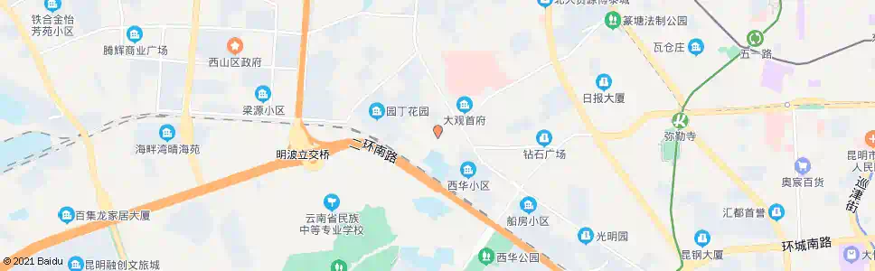昆明昆五中_公交站地图_昆明公交_妙搜公交查询2025