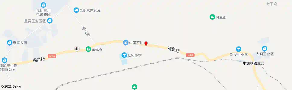 昆明七甸乡政府_公交站地图_昆明公交_妙搜公交查询2025