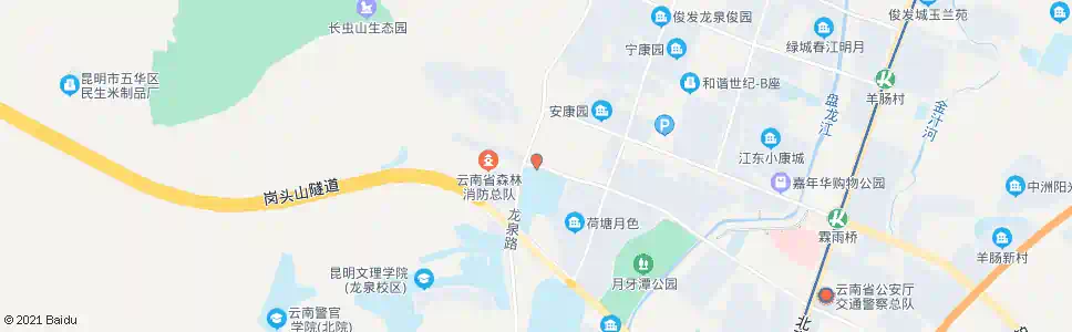 昆明龙泉路口龙江路_公交站地图_昆明公交_妙搜公交查询2025